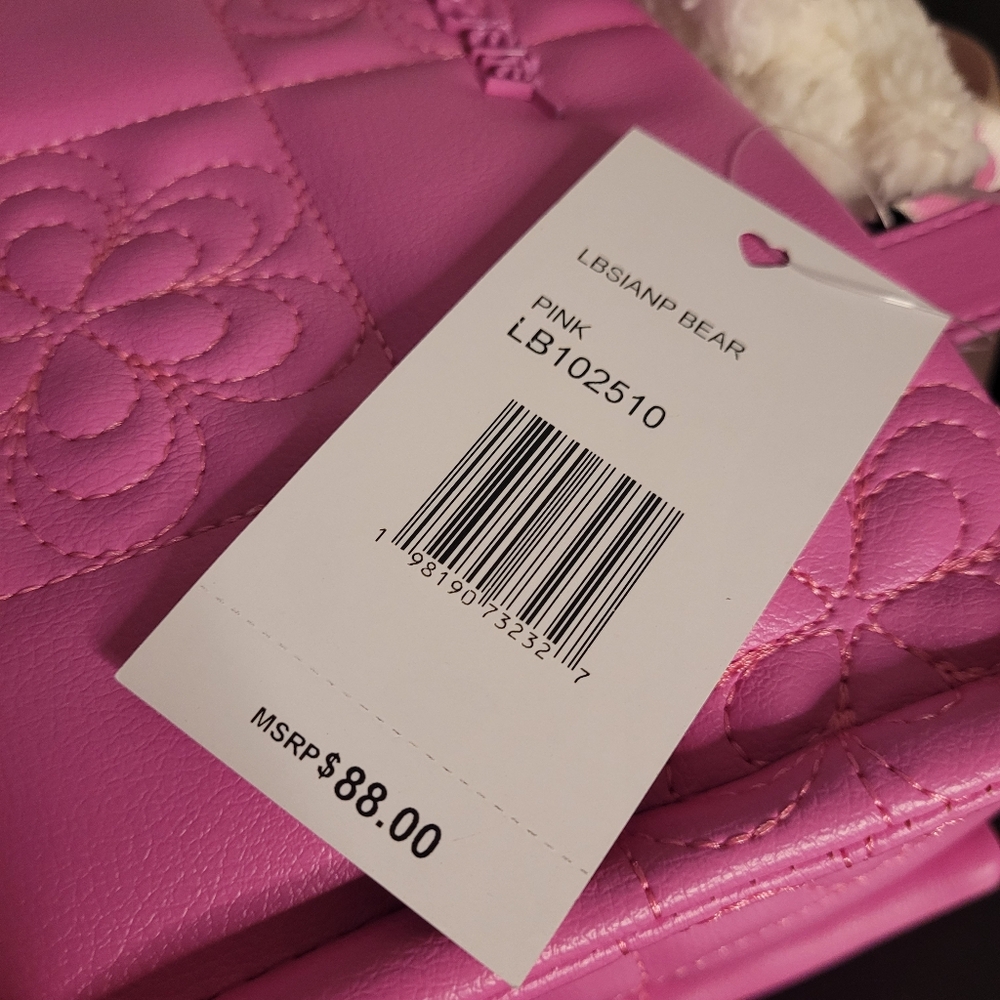Betsey Johnson  Pink Tote Bag - Picture 10 of 11